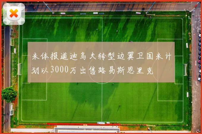 米体报道迪乌夫转型边翼卫国米计划以3000万出售路易斯恩里克